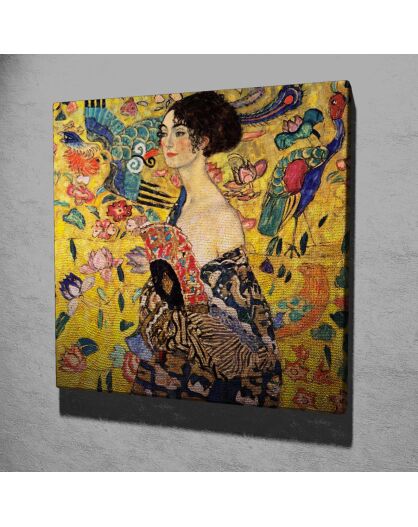 Tableau reproduction Gustav Klimt  multicolore  -  45x45 cm